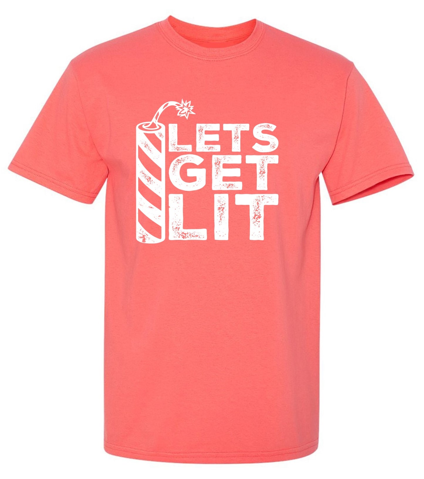 Funny T-Shirts design "Lets Get Lit- 4th of July T-Shirt"