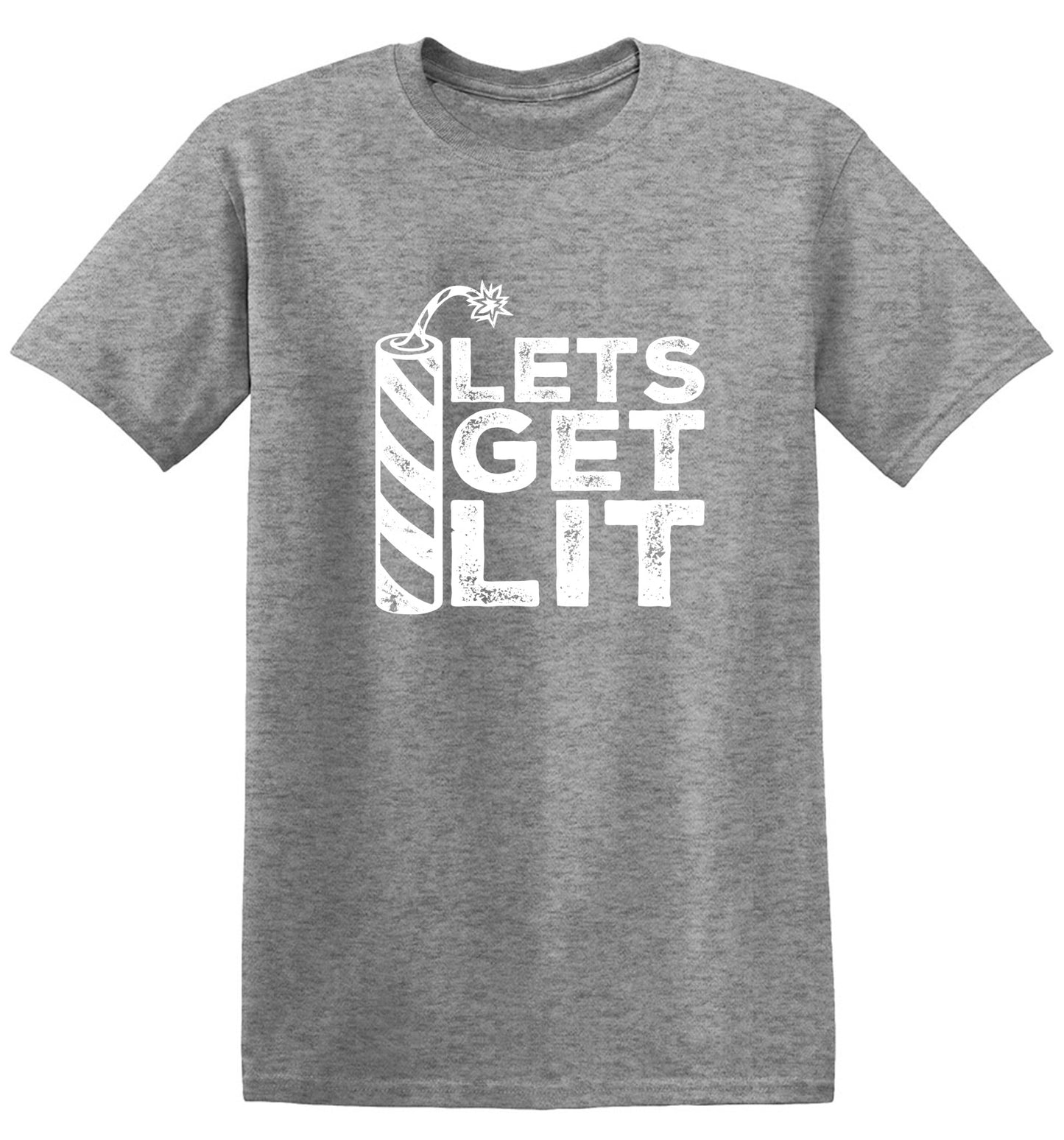 Funny T-Shirts design "Lets Get Lit- 4th of July T-Shirt"
