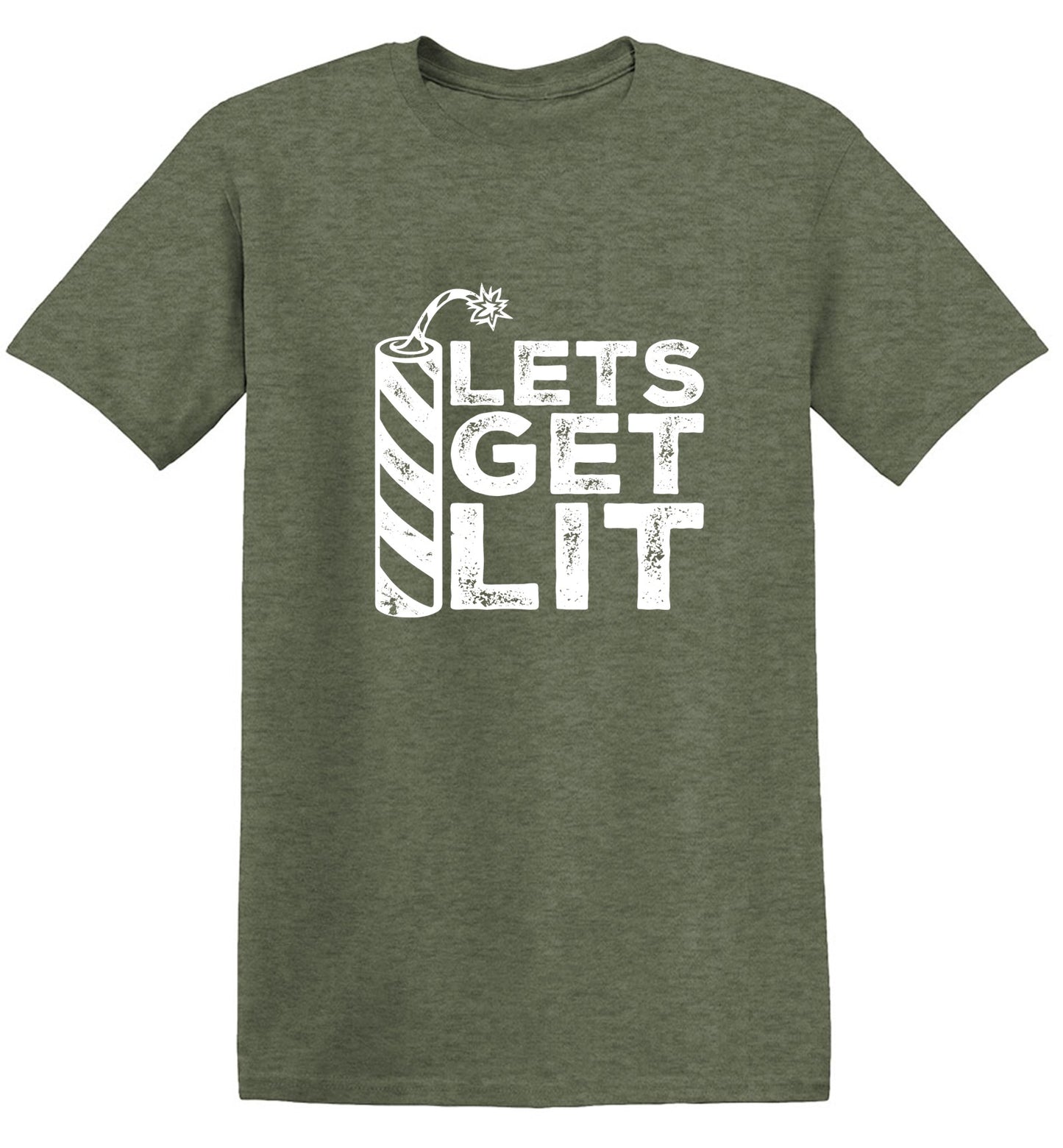 Funny T-Shirts design "Lets Get Lit- 4th of July T-Shirt"