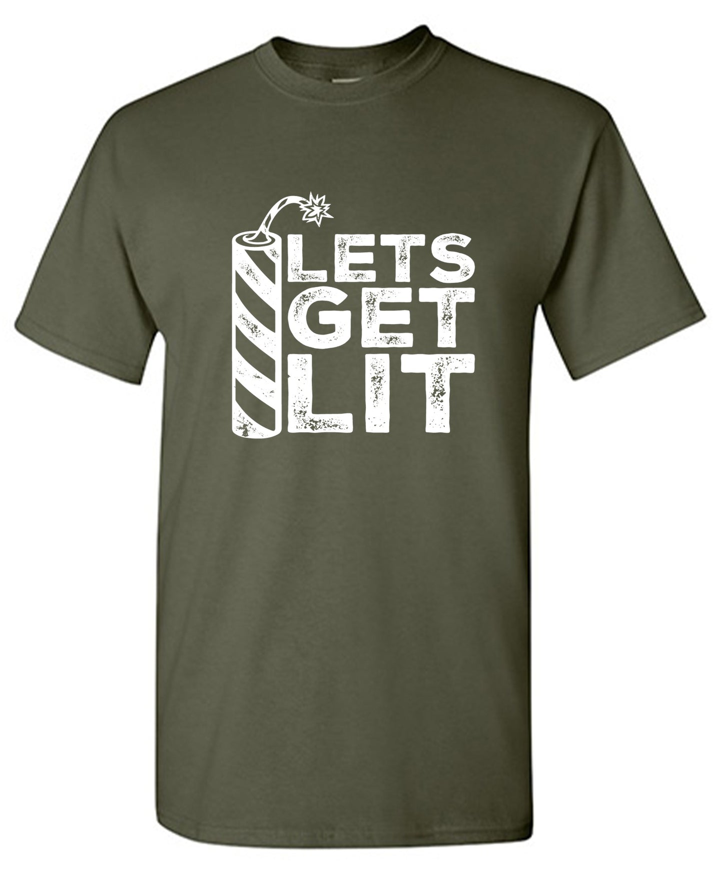 Funny T-Shirts design "Lets Get Lit- 4th of July T-Shirt"