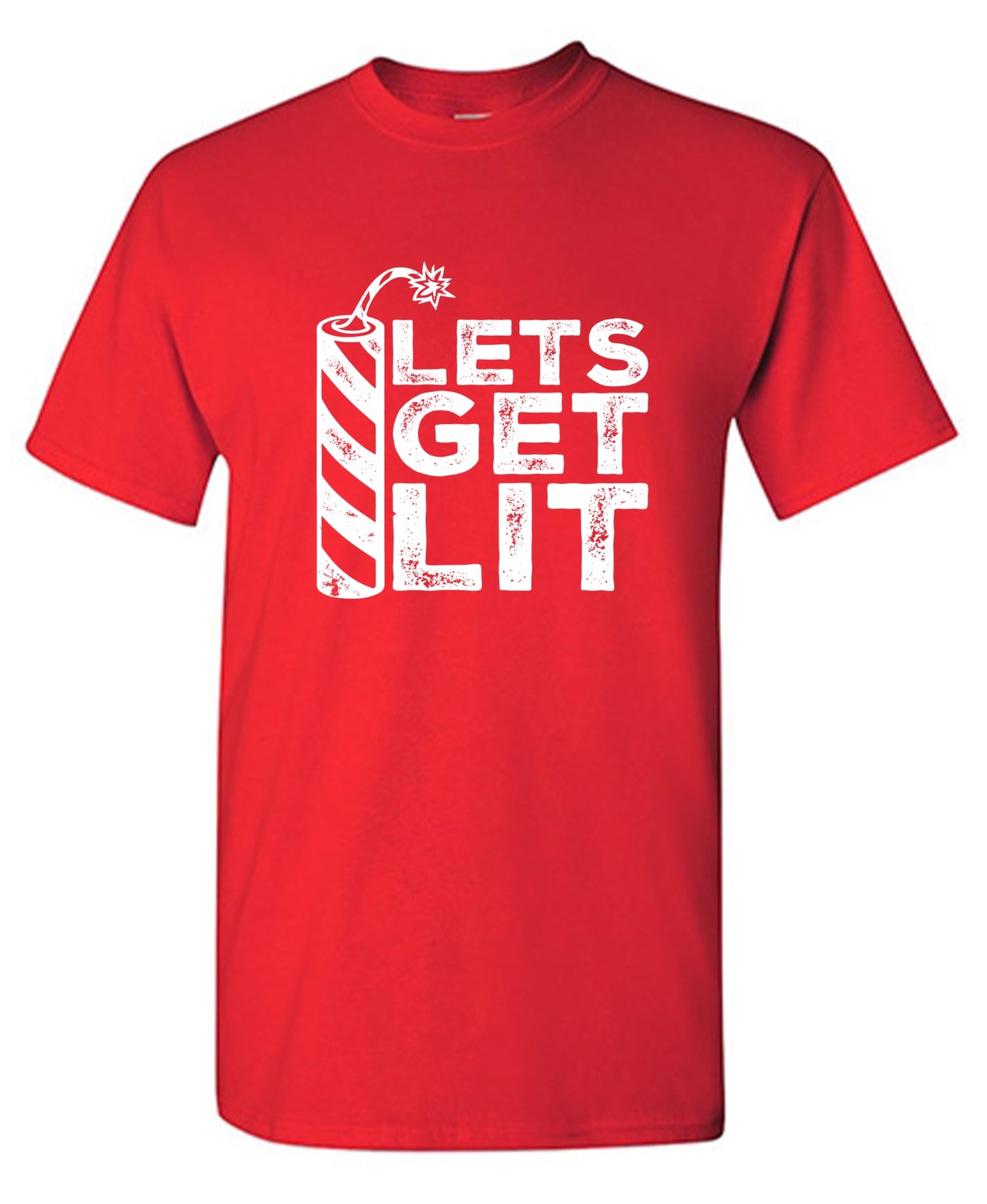 Funny T-Shirts design "Lets Get Lit- 4th of July T-Shirt"
