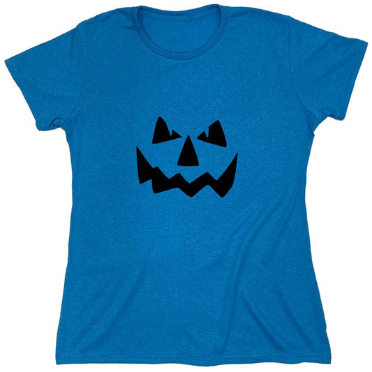Funny T-Shirts design "Pumpkin Face Halloween T Shirt - Womens"