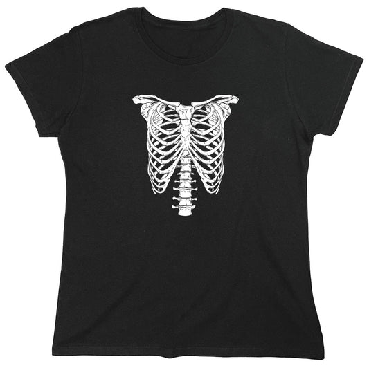 Funny T-Shirts design "Black Skeleton Shirt - Womens"
