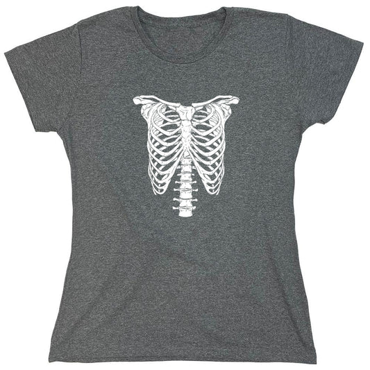 Funny T-Shirts design "Black Skeleton Shirt - Womens"