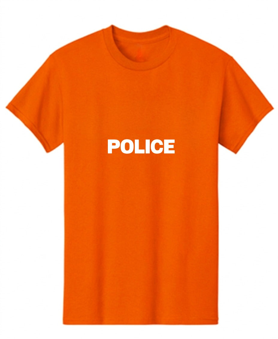 Funny T-Shirts design "Police label Mens T Shirt"