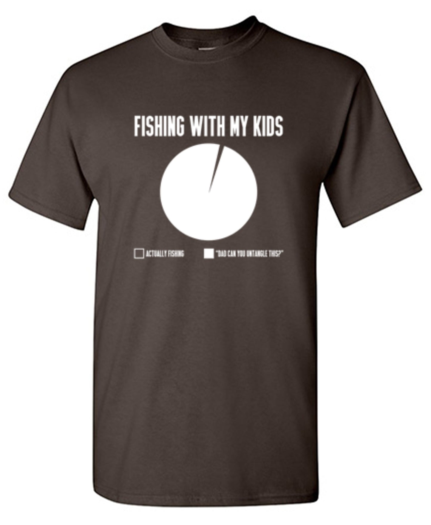 Funny T-Shirts design "Fishing With My Kids T-Shirt - Ring Spun Tee"