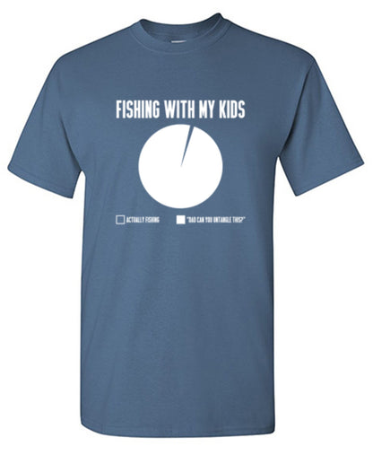 Funny T-Shirts design "Fishing With My Kids T-Shirt"