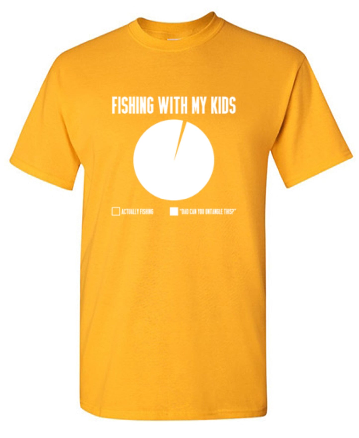 Funny T-Shirts design "Fishing With My Kids T-Shirt - Ring Spun Tee"