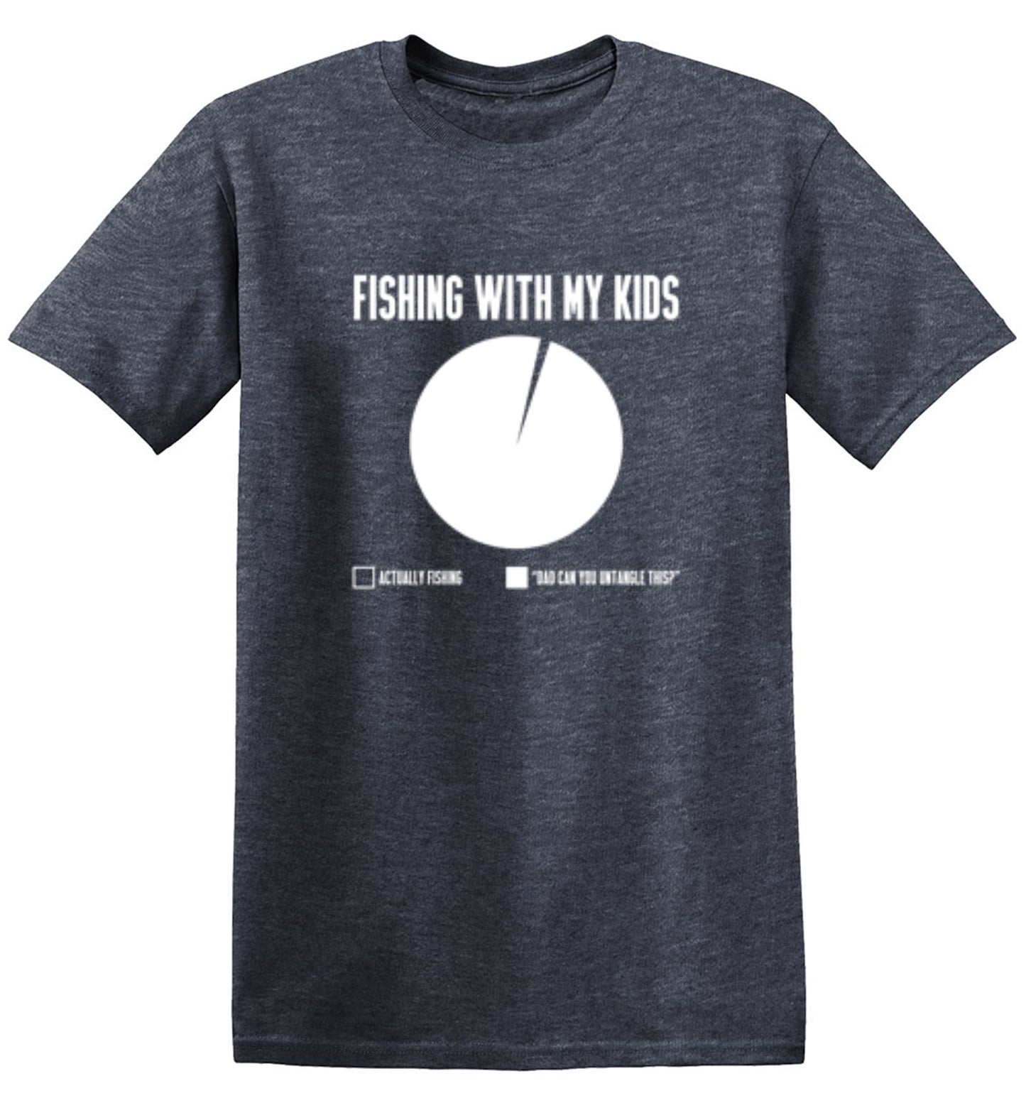 Funny T-Shirts design "Fishing With My Kids T-Shirt - Ring Spun Tee"