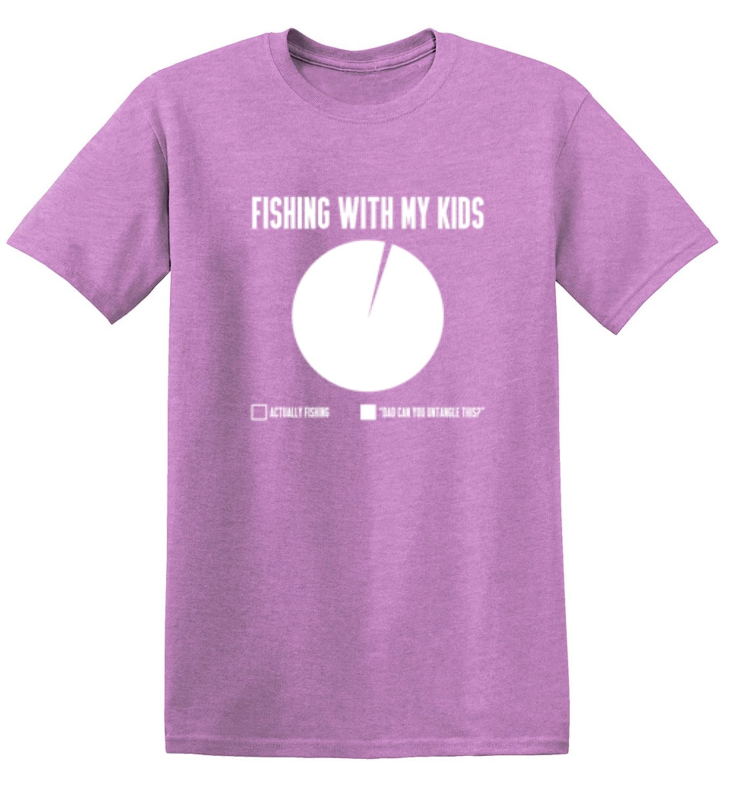 Funny T-Shirts design "Fishing With My Kids T-Shirt - Ring Spun Tee"