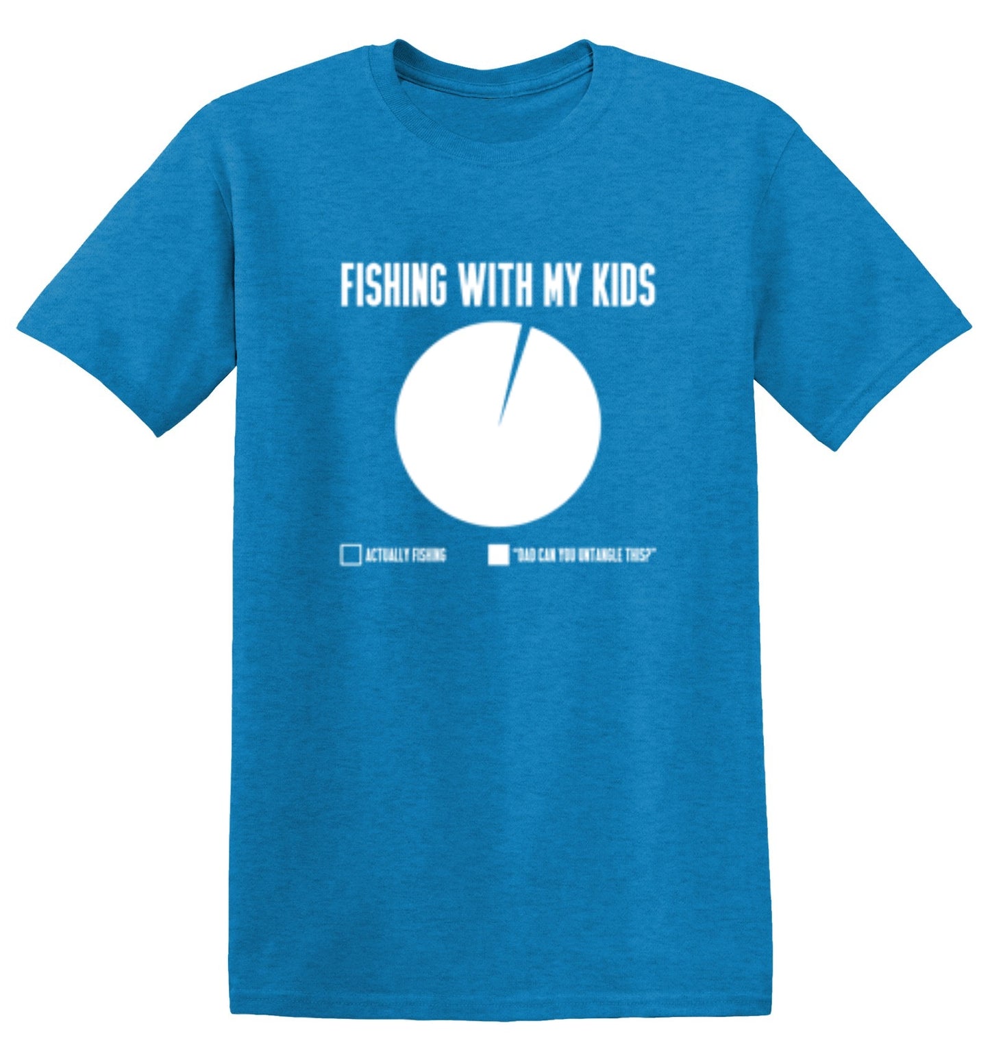 Funny T-Shirts design "Fishing With My Kids T-Shirt - Ring Spun Tee"