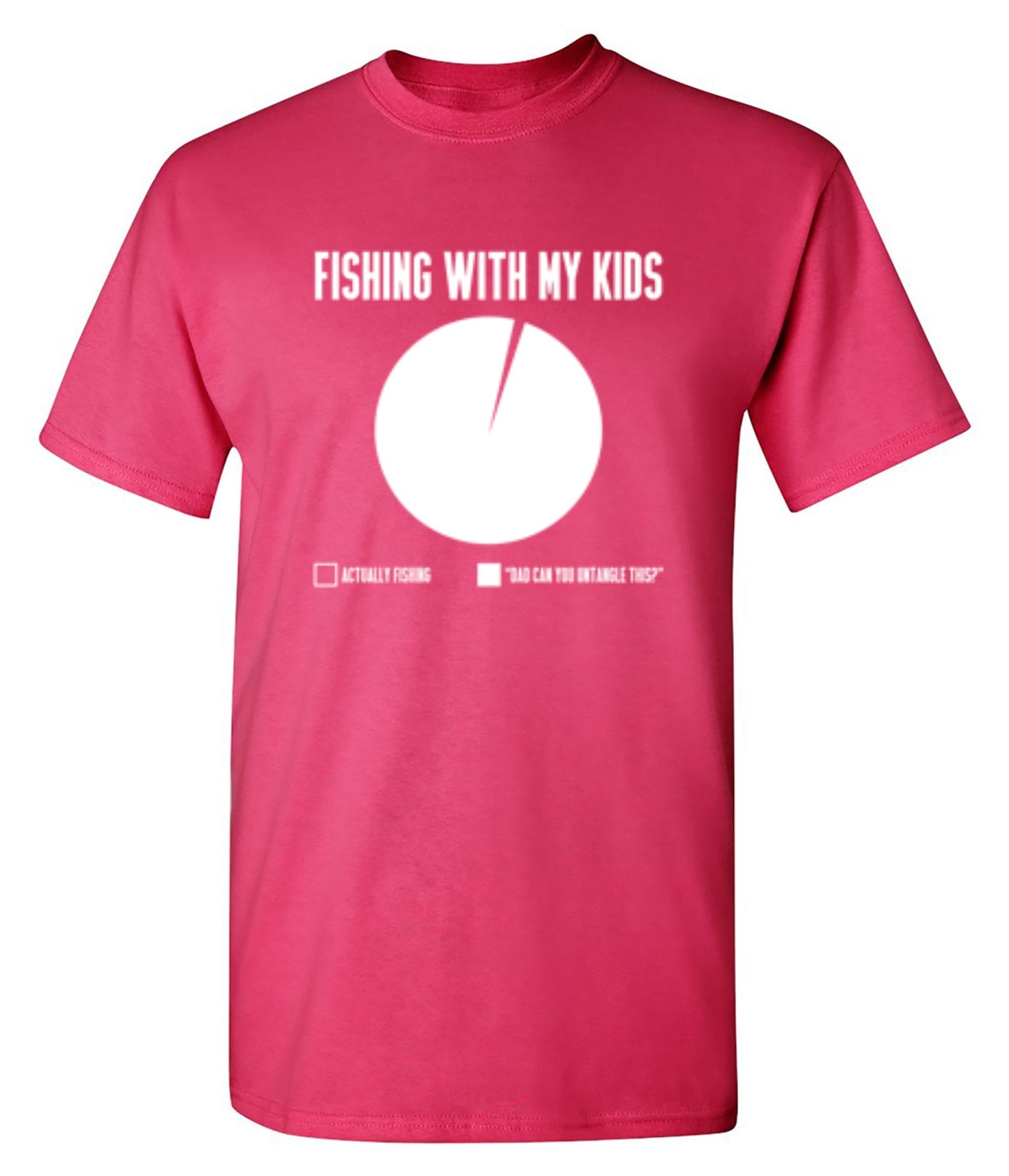 Funny T-Shirts design "Fishing With My Kids T-Shirt - Ring Spun Tee"