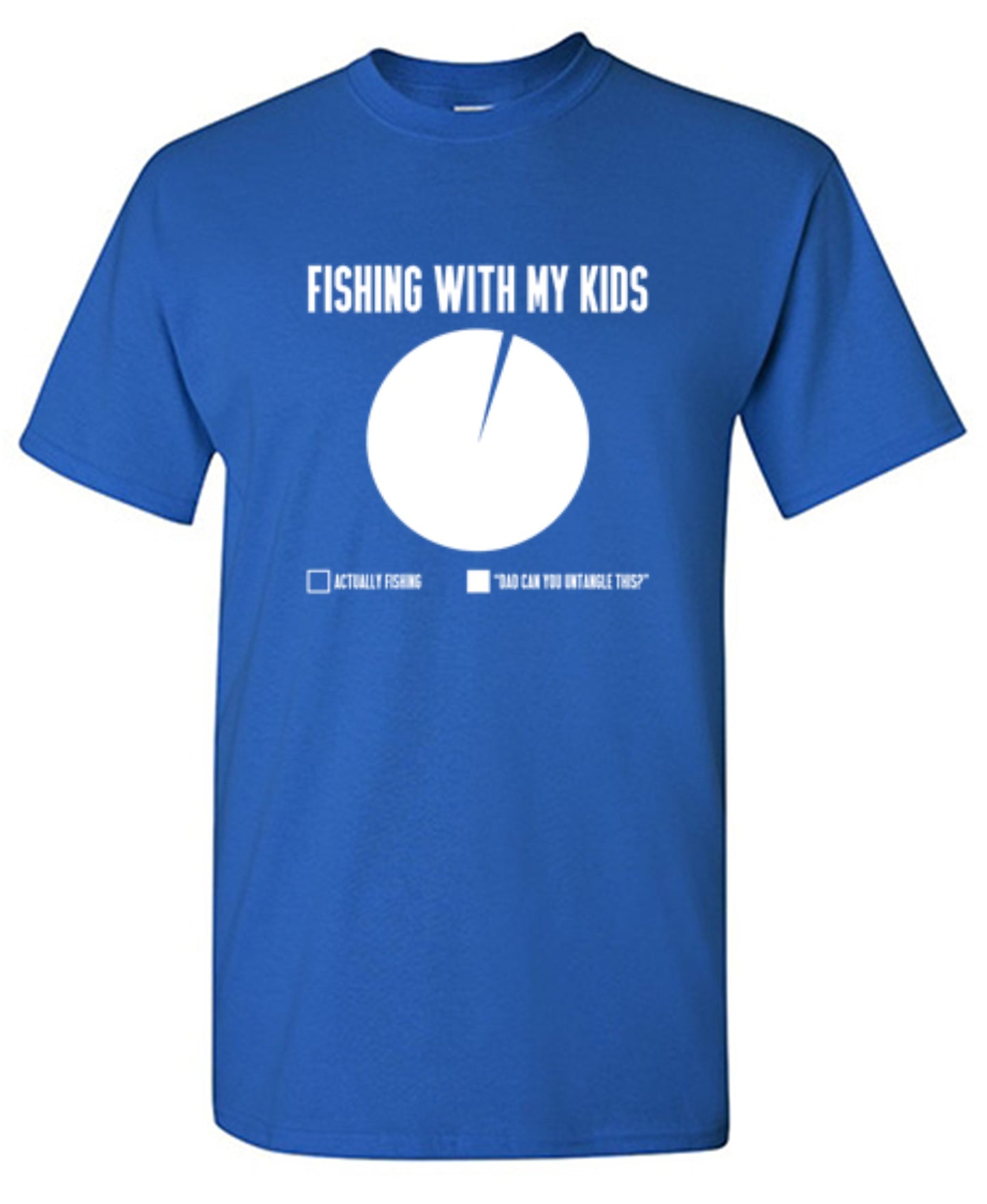 Funny T-Shirts design "Fishing With My Kids T-Shirt - Ring Spun Tee"