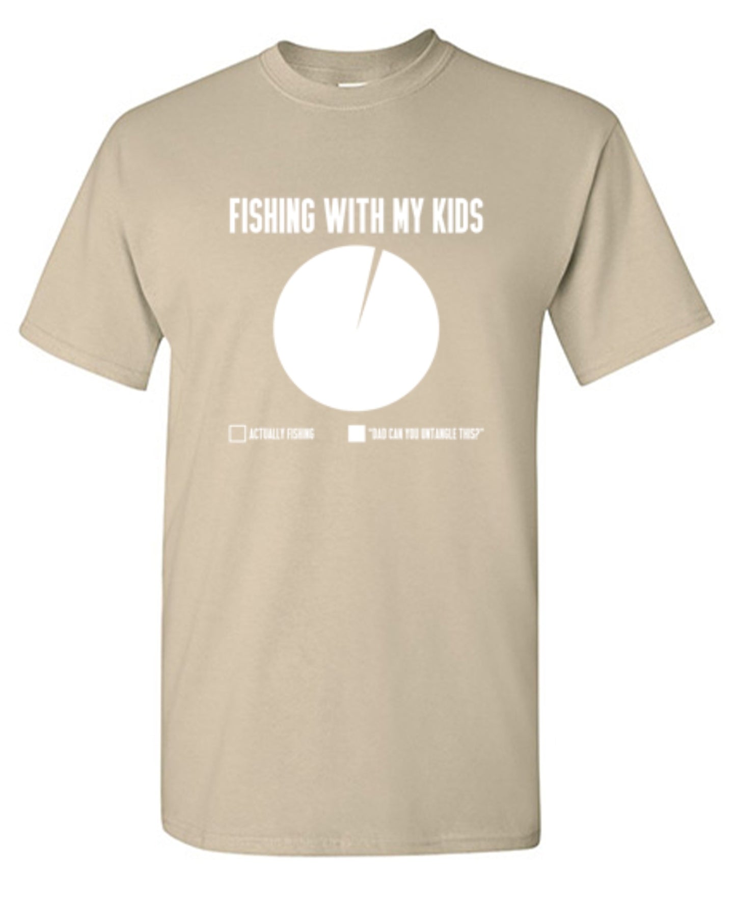 Funny T-Shirts design "Fishing With My Kids T-Shirt - Ring Spun Tee"