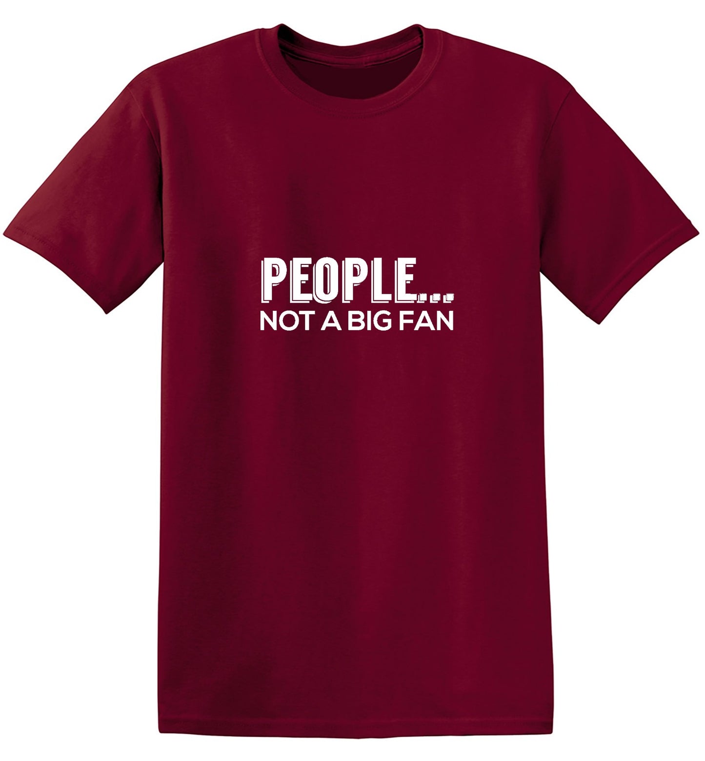 Funny T-Shirts design "People Not A Big Fan"