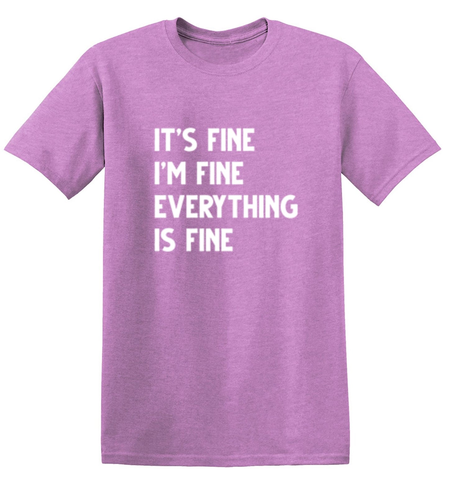 Funny T-Shirts design "It's Fine I'm Fine Everything Is Fine"