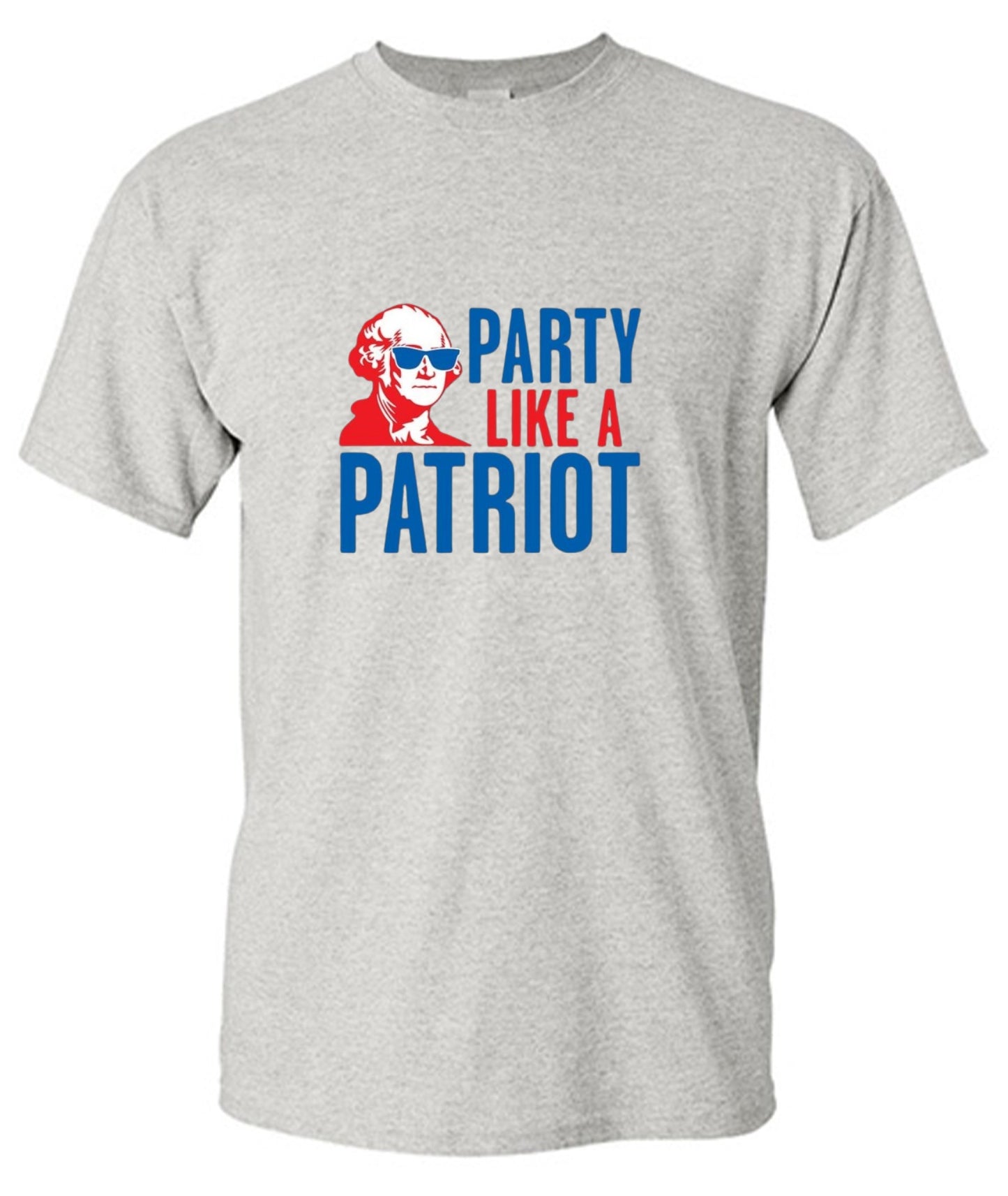 Funny T-Shirts design "Party Like A Patriot"