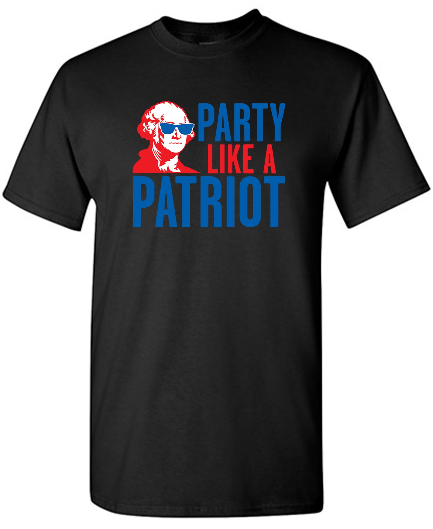 Funny T-Shirts design "Party Like A Patriot"