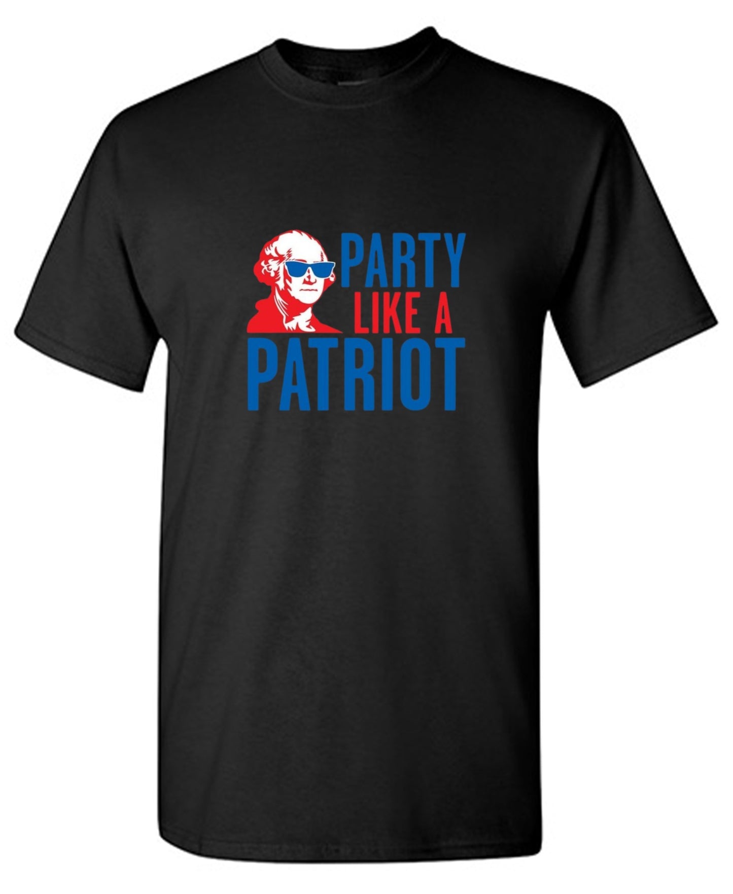 Funny T-Shirts design "Party Like A Patriot"