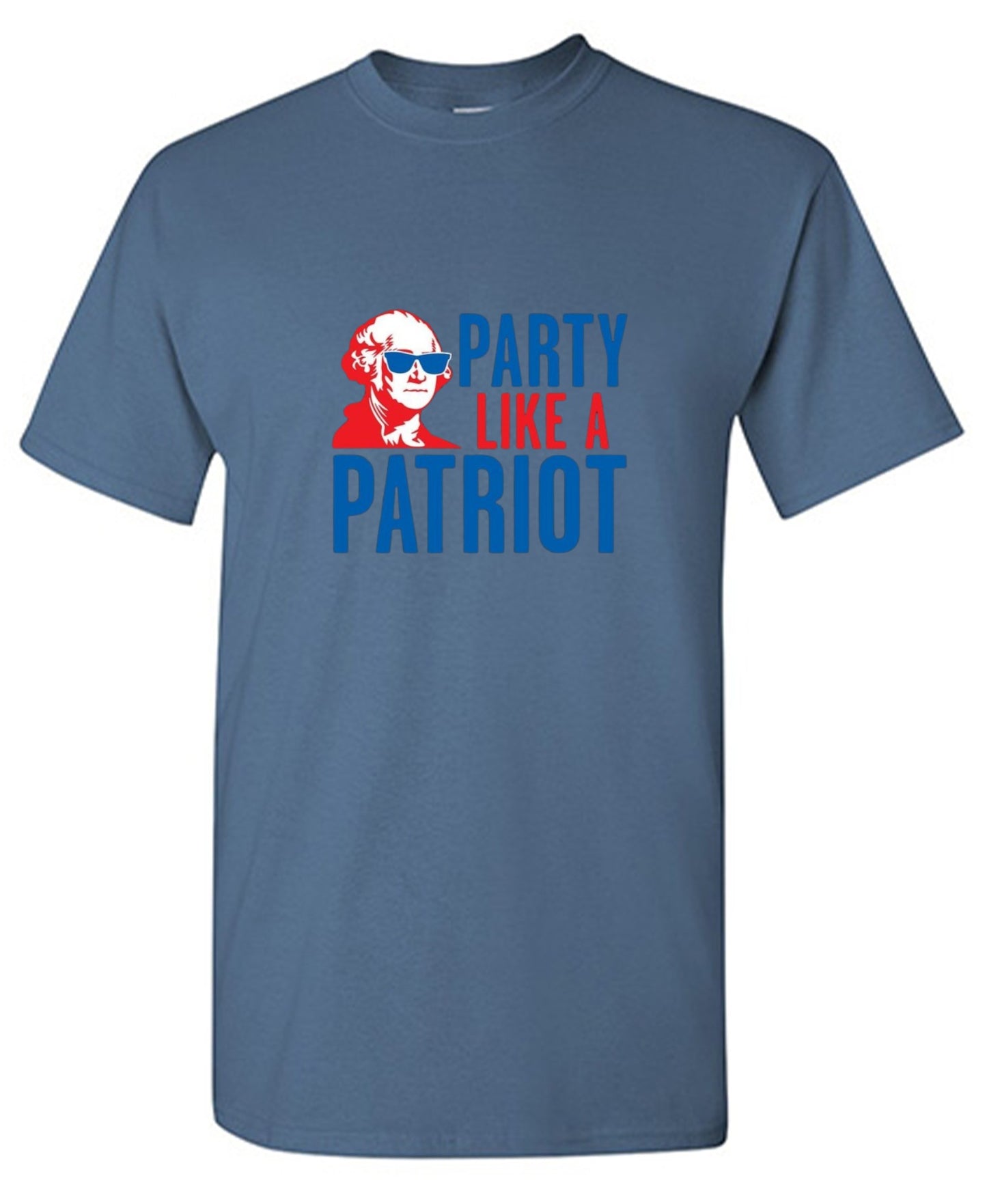 Funny T-Shirts design "Party Like A Patriot"