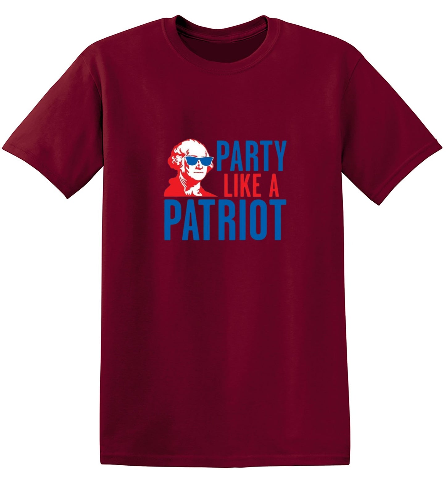 Funny T-Shirts design "Party Like A Patriot"