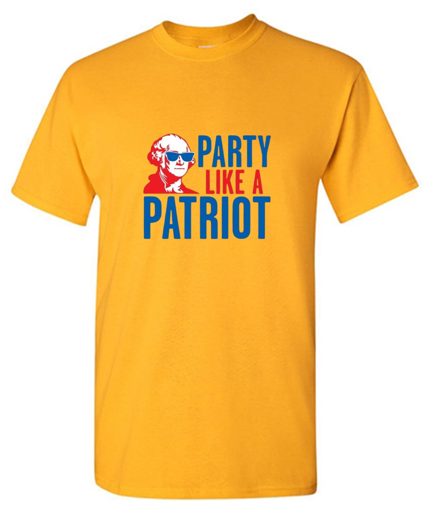 Funny T-Shirts design "Party Like A Patriot"
