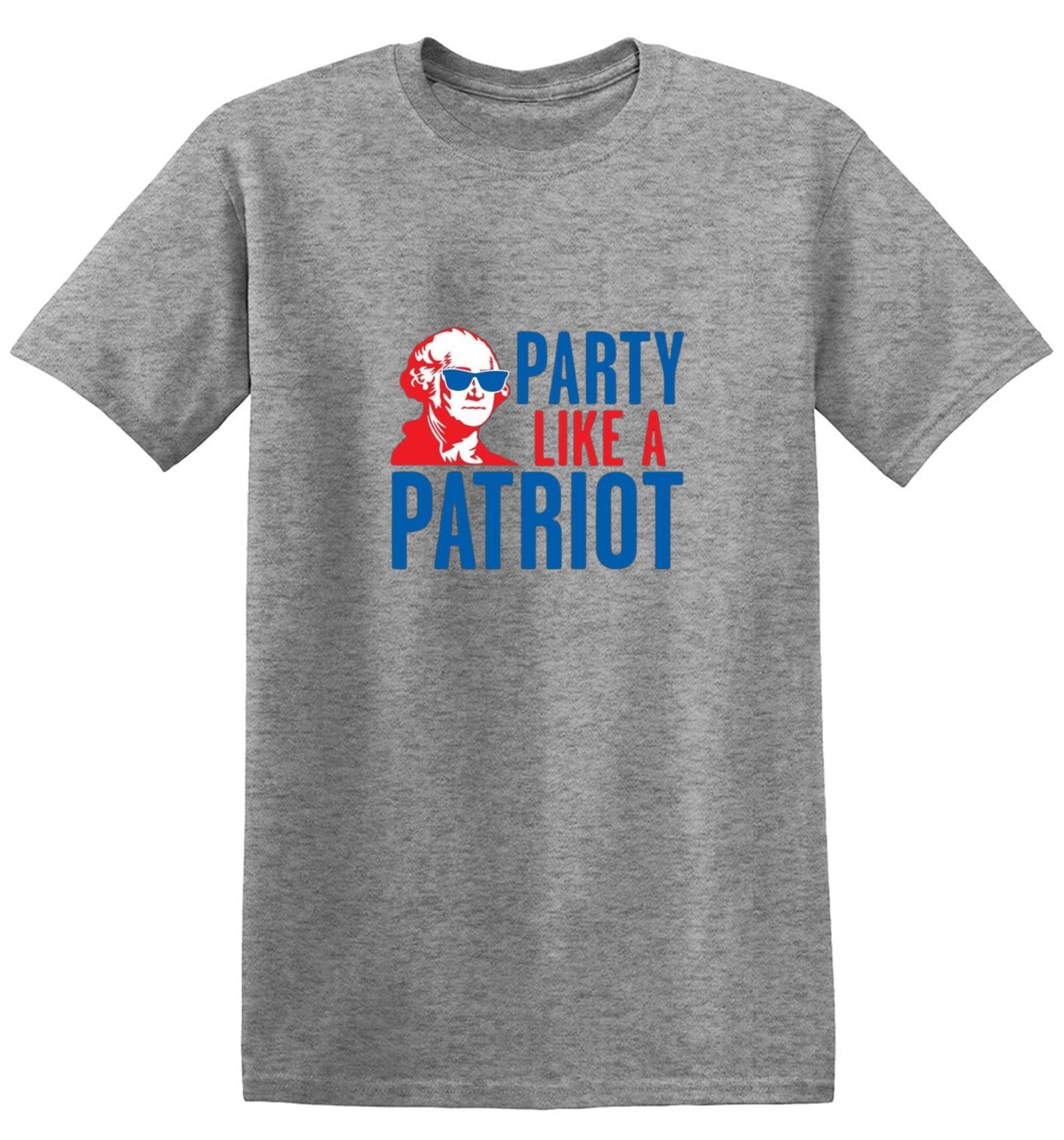 Funny T-Shirts design "Party Like A Patriot"