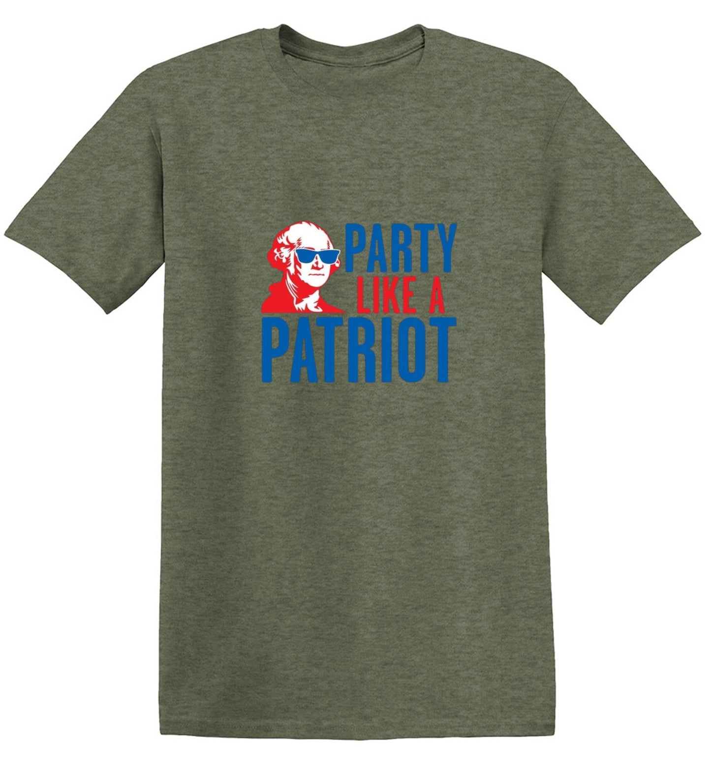 Funny T-Shirts design "Party Like A Patriot"