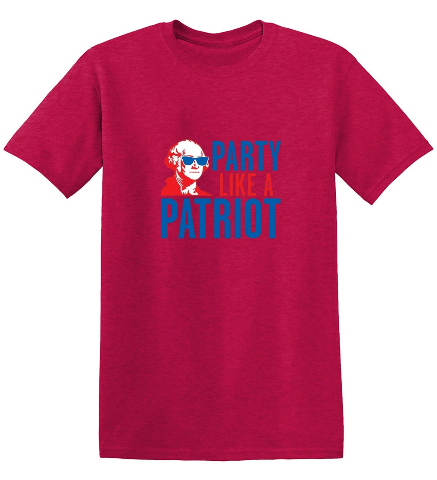 Funny T-Shirts design "Party Like A Patriot"