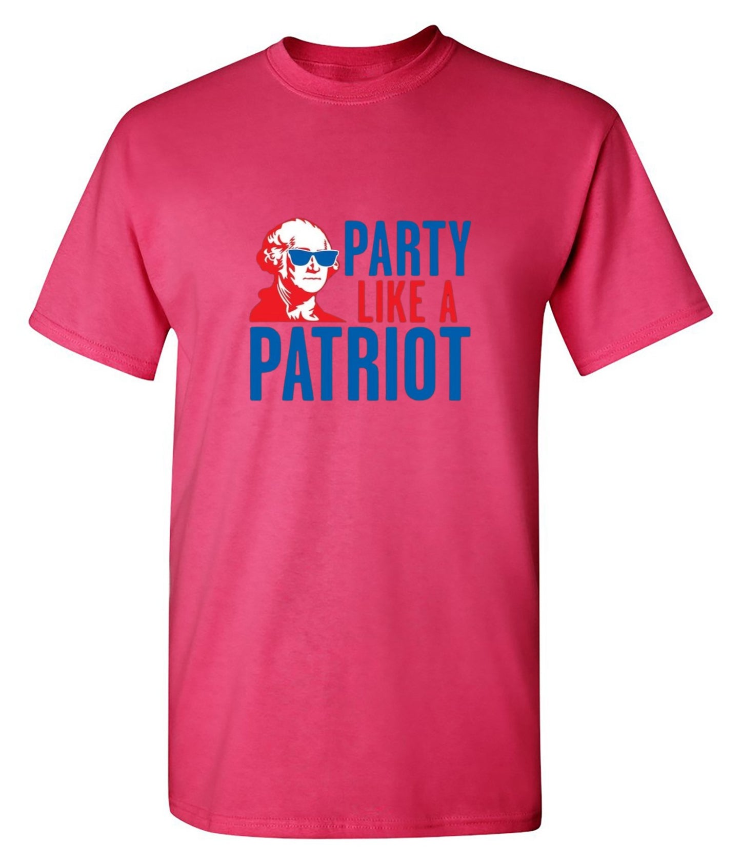 Funny T-Shirts design "Party Like A Patriot"