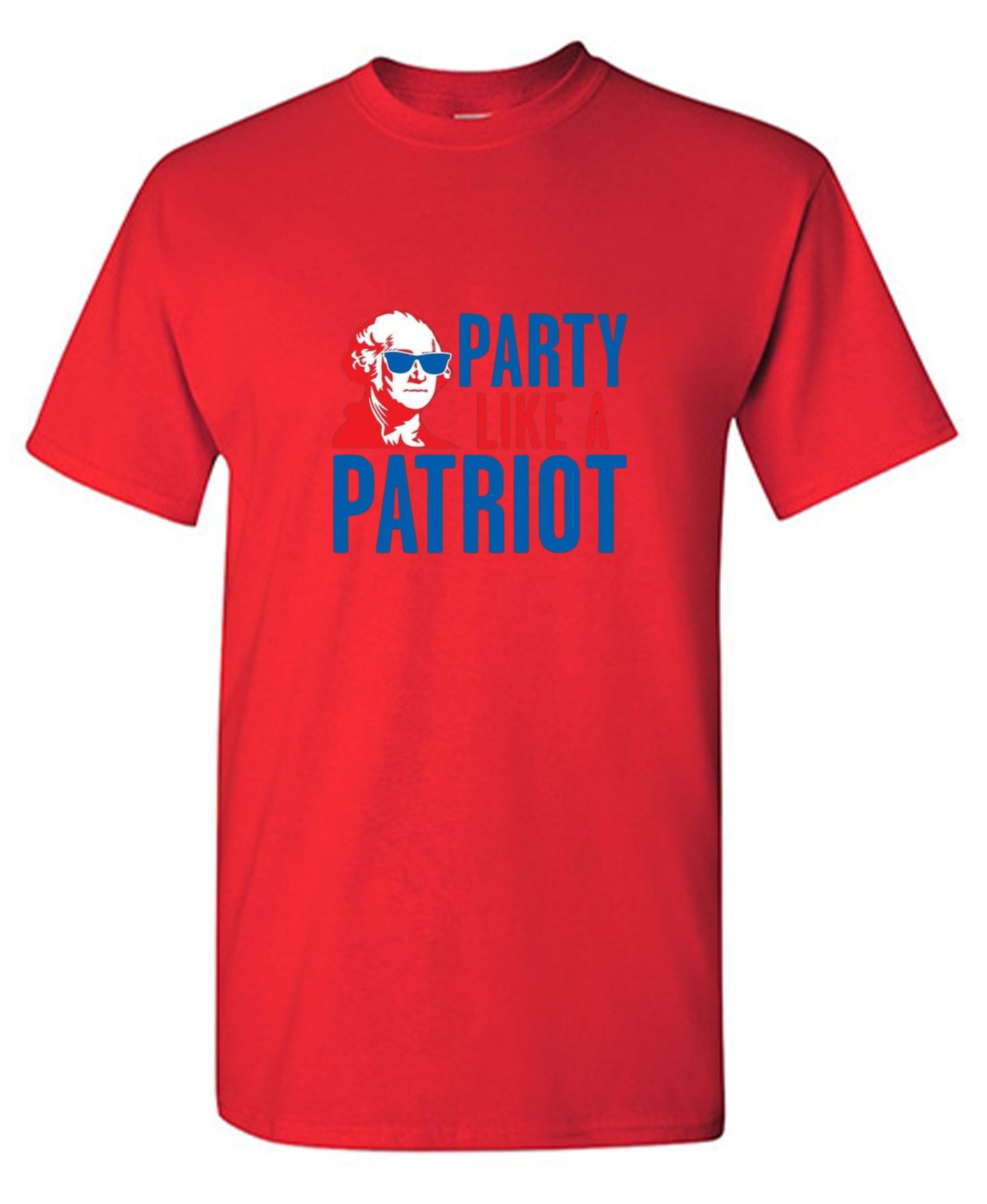 Funny T-Shirts design "Party Like A Patriot"