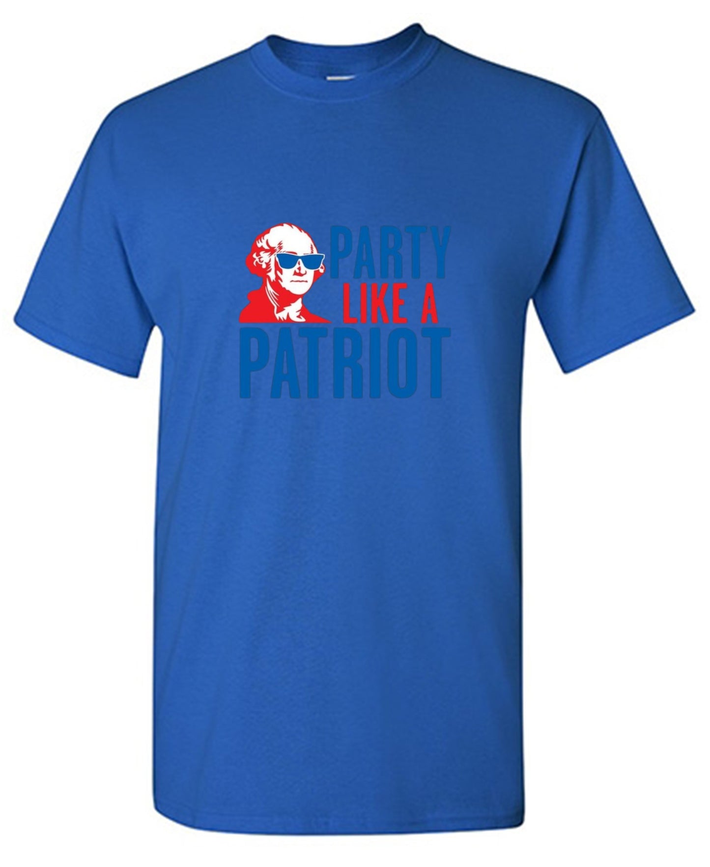 Funny T-Shirts design "Party Like A Patriot"