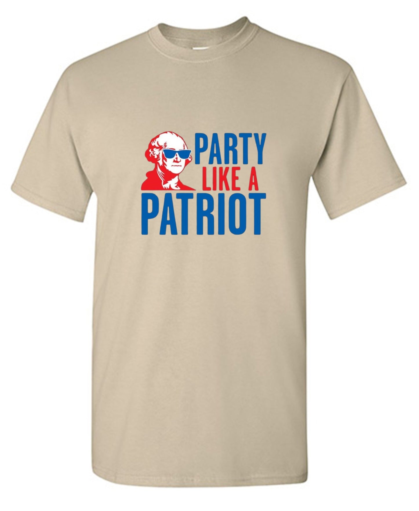 Funny T-Shirts design "Party Like A Patriot"