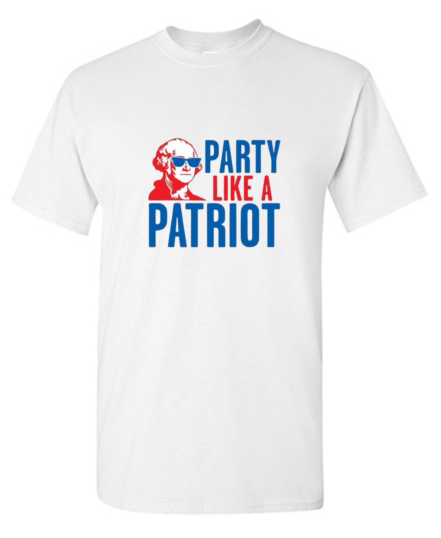Funny T-Shirts design "Party Like A Patriot"