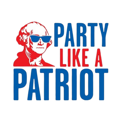 Funny T-Shirts design "Party Like A Patriot"