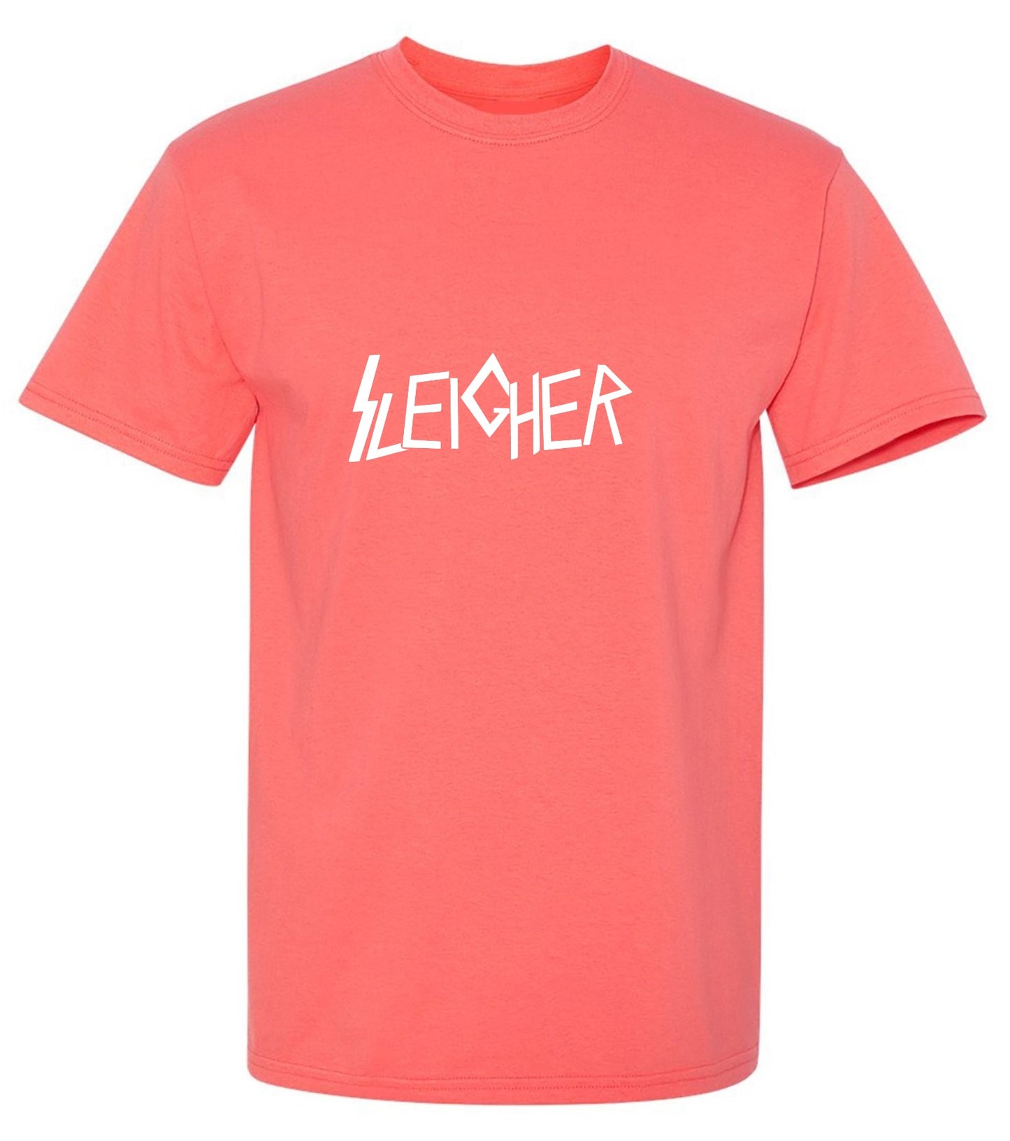 Funny T-Shirts design "SLEIGHER Mens T Shirt"