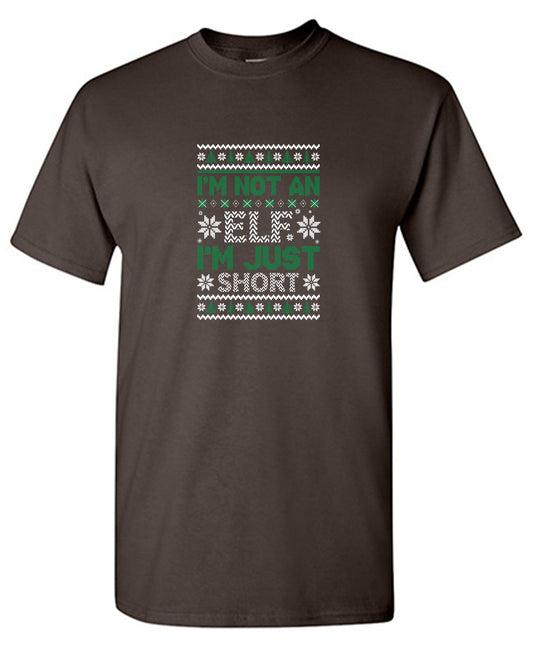 Funny T-Shirts design "I'm Not An Elf, I'm Just Short T-Shirt"