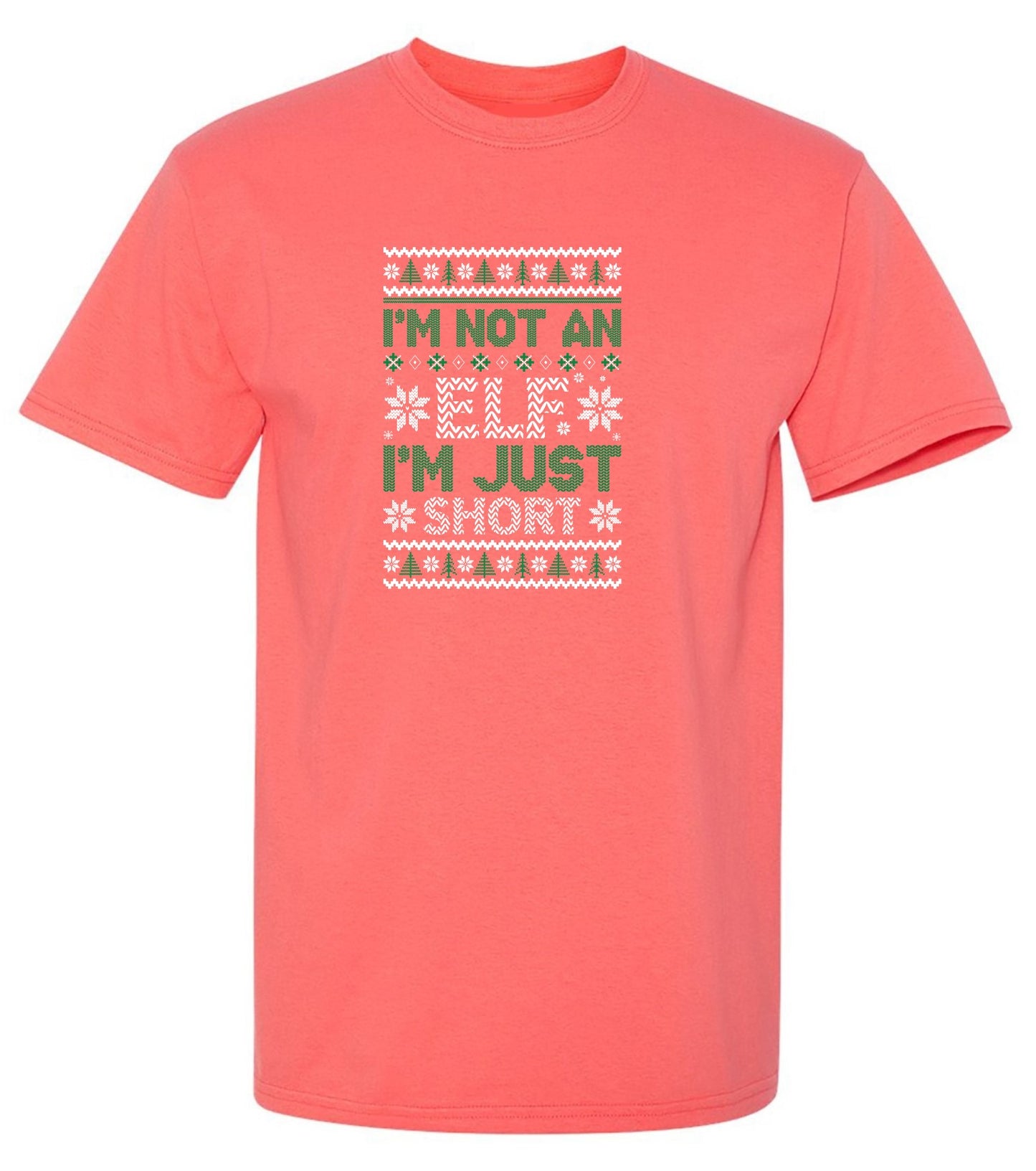 Funny T-Shirts design "I'm Not An Elf, I'm Just Short T-Shirt"