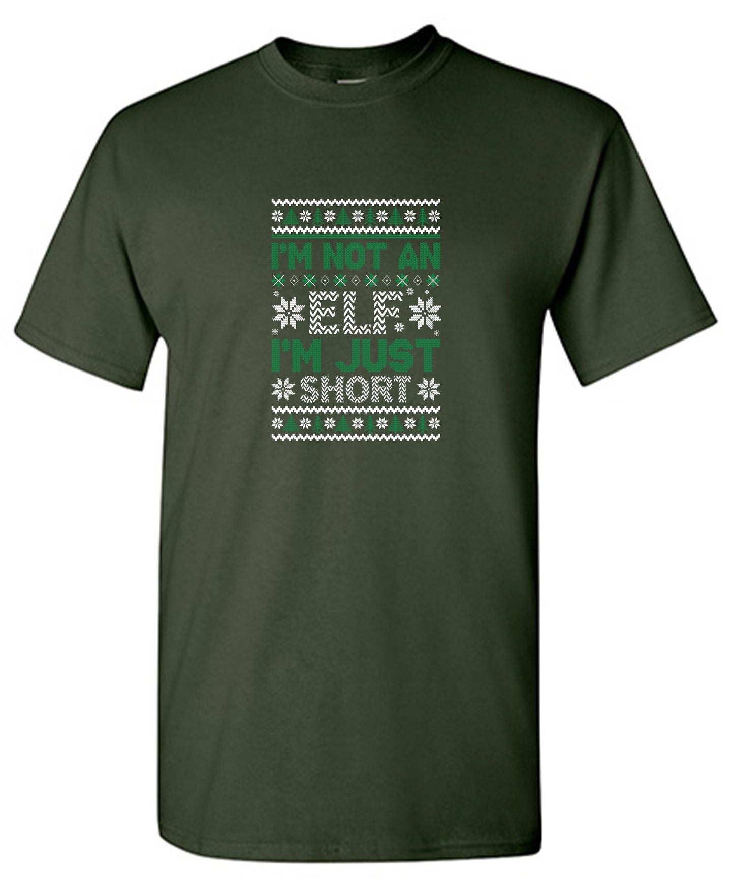Funny T-Shirts design "I'm Not An Elf, I'm Just Short T-Shirt"