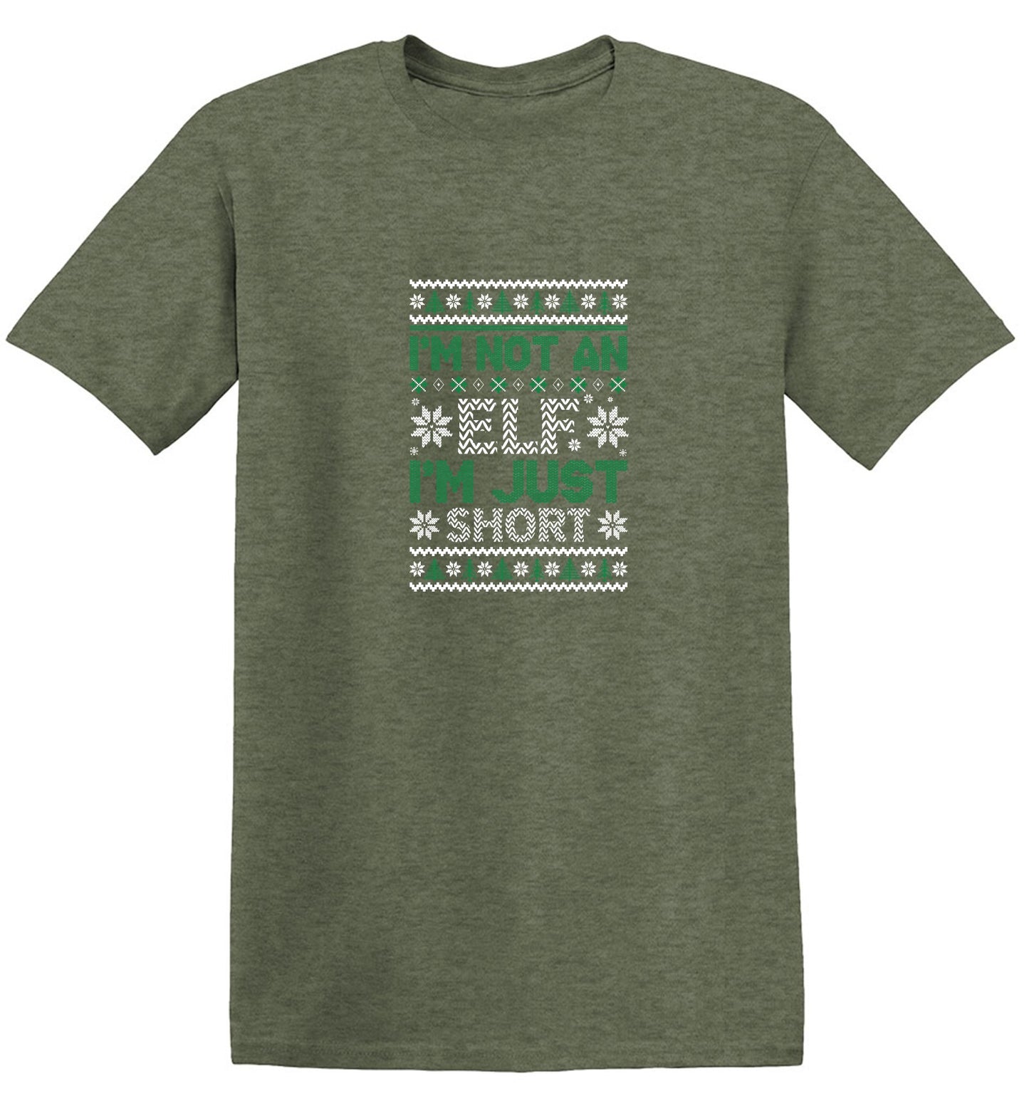 Funny T-Shirts design "I'm Not An Elf, I'm Just Short T-Shirt"