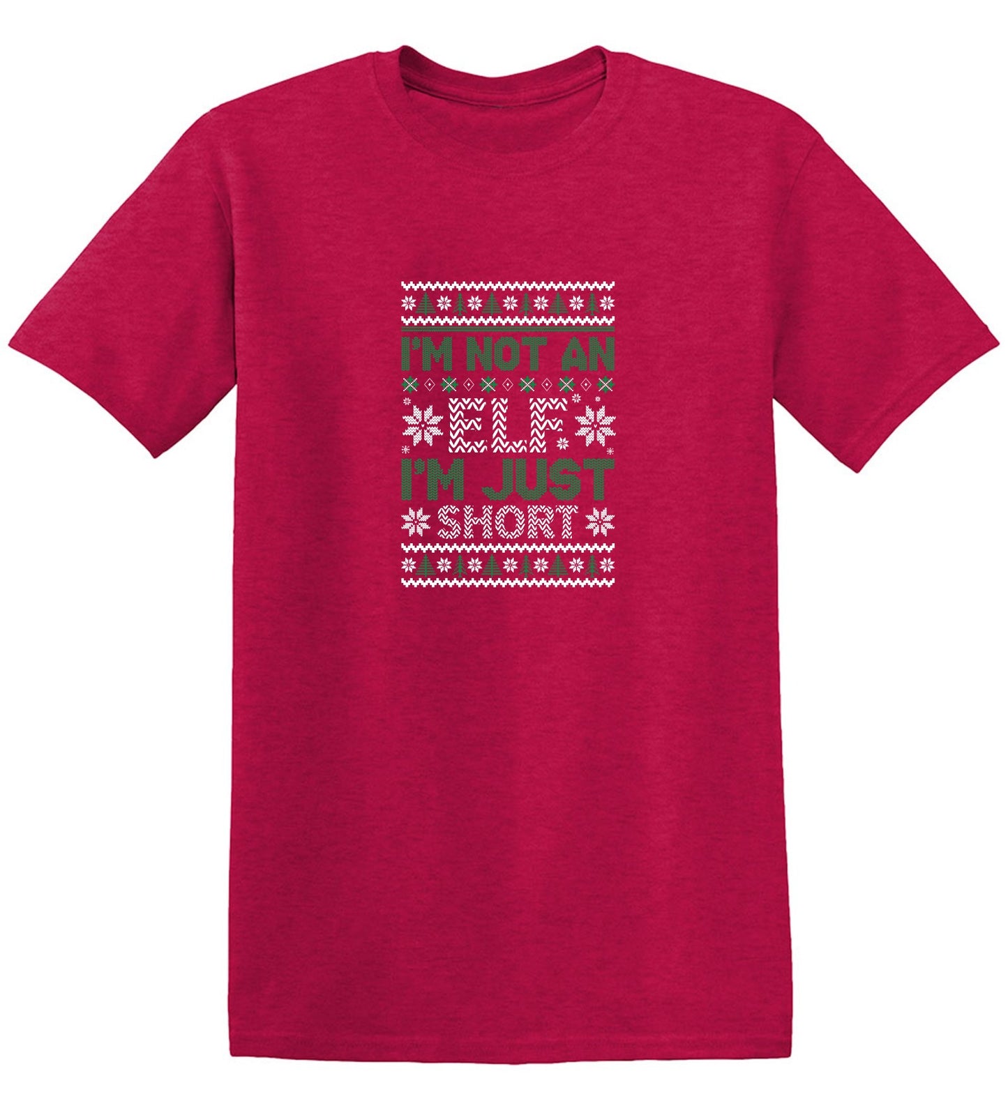 Funny T-Shirts design "I'm Not An Elf, I'm Just Short T-Shirt"