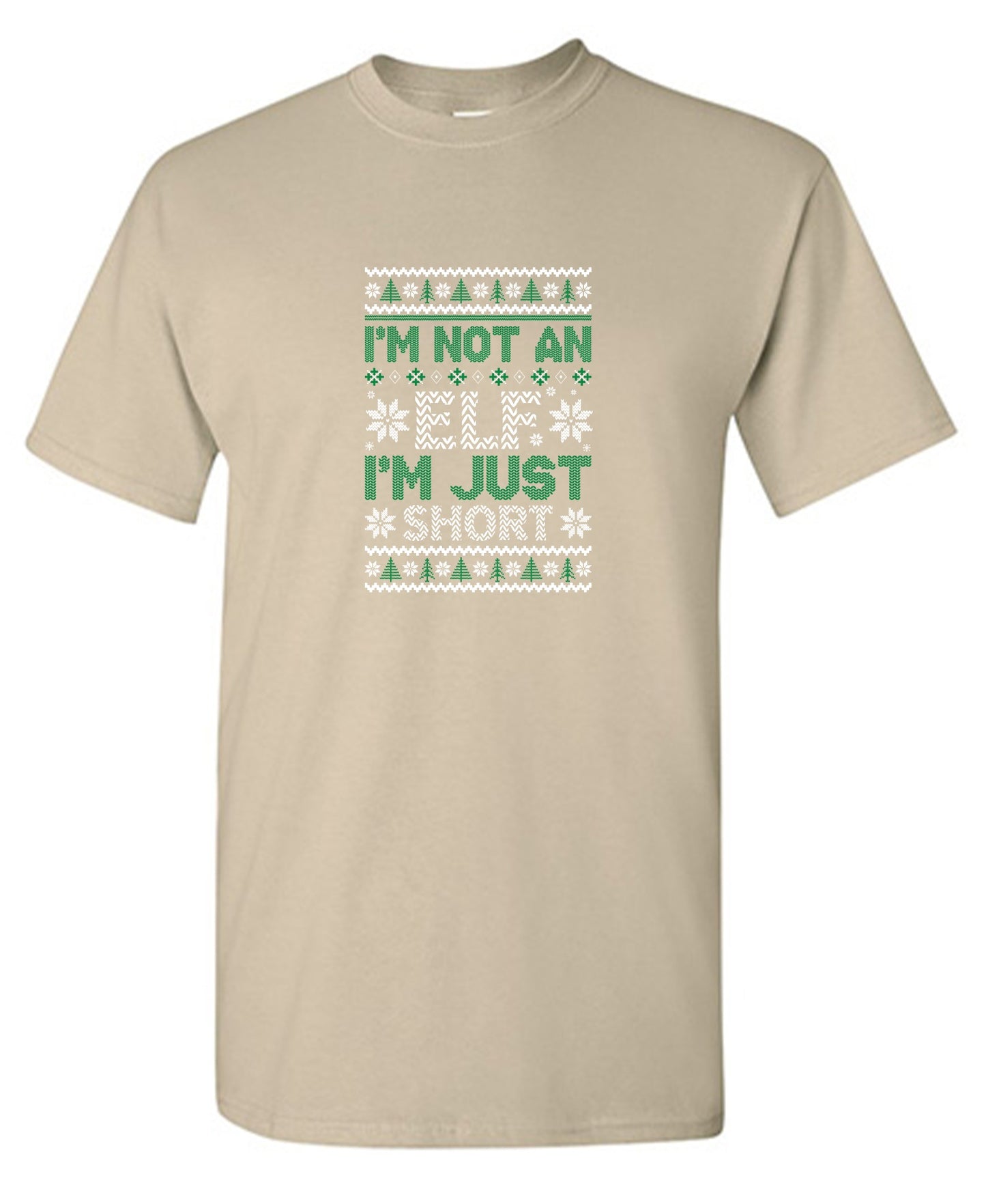 Funny T-Shirts design "I'm Not An Elf, I'm Just Short T-Shirt"