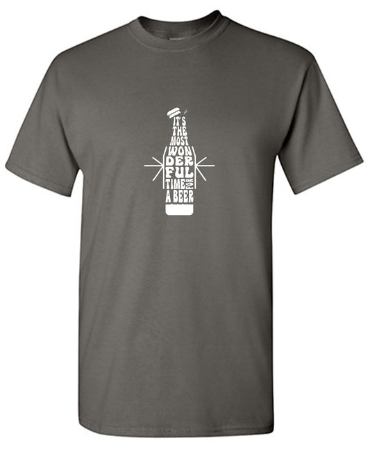 Funny T-Shirts design "It’s the Most Wonderful Time for a Beer T-Shirt"