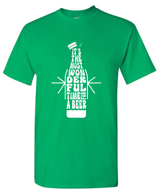 Funny T-Shirts design "It’s the Most Wonderful Time for a Beer T-Shirt"