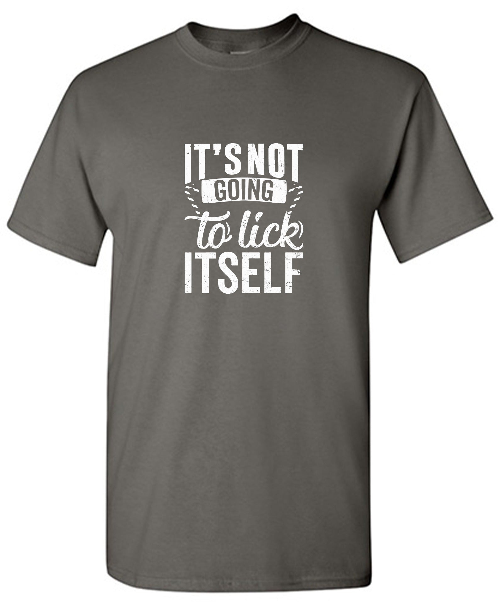 Funny T-Shirts design "It's Not Going To Lick Itself T Shirt"