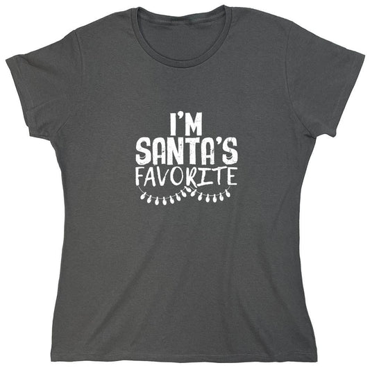 Funny T-Shirts design "I'm Santa's Favorite T-Shirt - Womens"