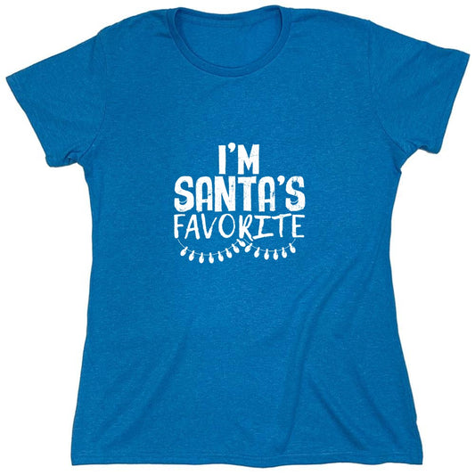 Funny T-Shirts design "I'm Santa's Favorite T-Shirt - Womens"