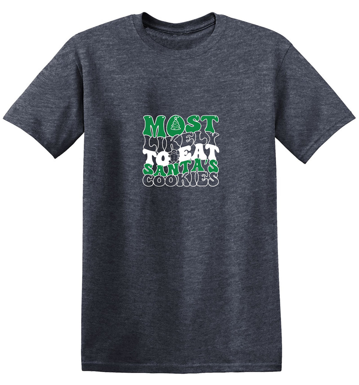 Funny T-Shirts design "Most Likely To Eat Santa's Cookies T-Shirt"