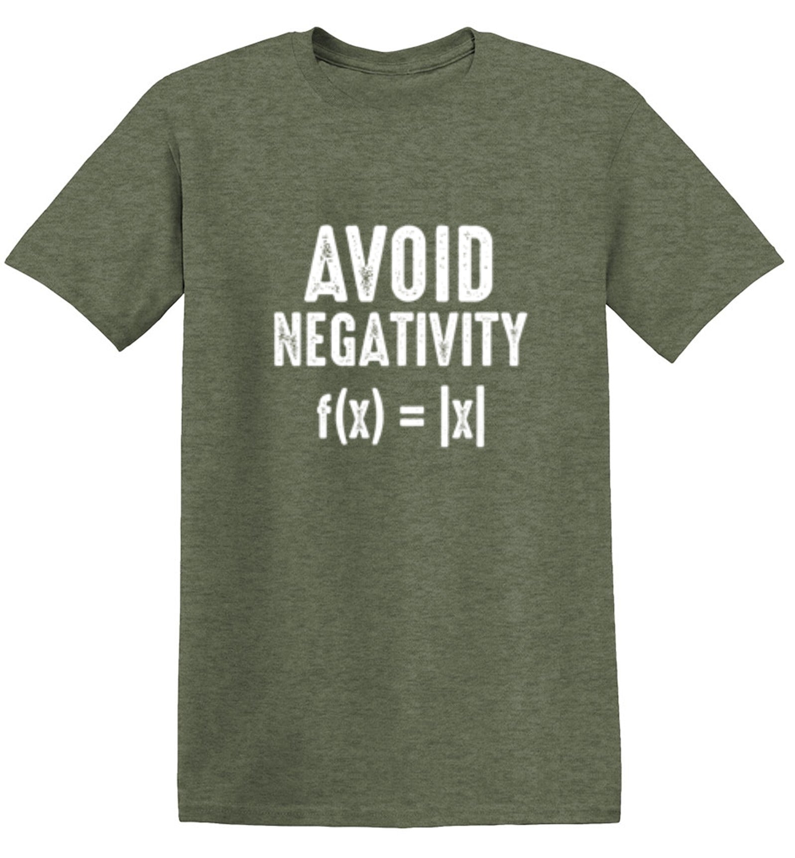 Funny T-Shirts design "Avoid Negativity f(x)=|x|"