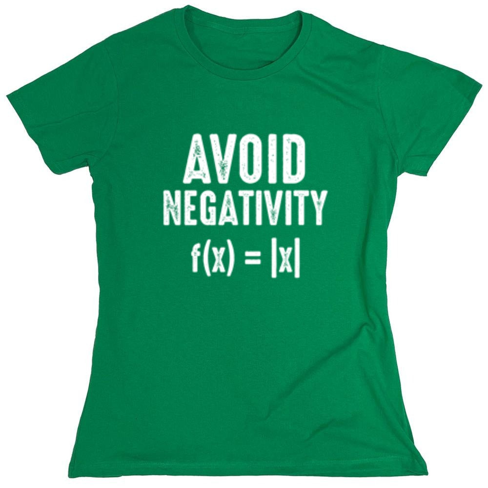 Funny T-Shirts design "Avoid Negativity f(x)=|x| - Womens"